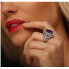 Image 5 : 14KT White Gold 9.78 ctw Tanzanite and Diamond Ring