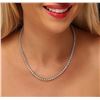 Image 1 : 14KT White Gold 8.35 ctw Diamond Necklace