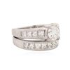 Image 2 : Platinum 3.93 ctw Diamond Wedding Set