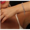 Image 1 : 14KT White Gold 7.33 ctw Diamond Bracelet