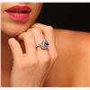 Image 5 : 14KT Two-Tone Gold 2.25 ctw Tanzanite and Diamond Ring
