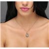 Image 5 : 14KT Rose Gold 0.50 ctw Diamond Pendant With Chain