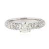 Image 1 : 18KT White Gold 1.47 ctw Diamond Ring