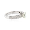 Image 2 : 18KT White Gold 1.47 ctw Diamond Ring