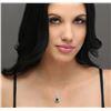 Image 5 : 14KT White Gold 1.88 ctw Emerald and Diamond Pendant With Chain