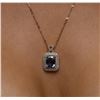 Image 5 : 14KT Yellow Gold 3.17 ctw Tanzanite and Diamond Pendant with Chain