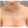 Image 2 : 14KT Yellow Gold 0.85 ctw Diamond Heart Pendant With Chain