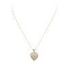 Image 3 : 14KT Yellow Gold 0.85 ctw Diamond Heart Pendant With Chain