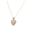 Image 7 : 14KT Yellow Gold 0.85 ctw Diamond Heart Pendant With Chain