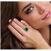 Image 5 : 14KT Yellow Gold 7.38 ctw Emerald and Diamond Ring