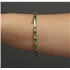 Image 5 : 14KT Yellow Gold 10.05 ctw Tsavorite and Diamond Bracelet