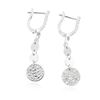 Image 4 : 14KT White Gold 0.41 ctw Diamond Earrings