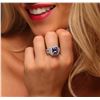 Image 2 : 14KT White Gold 4.51 ctw Tanzanite and Diamond Ring