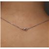 Image 5 : 14KT White Gold 0.96 ctw Diamond Pendant With Chain