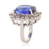 Image 6 : 14KT White Gold 16.04 ctw Tanzanite and Diamond Ring