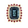 Image 3 : 14KT Yellow Gold 29.87 ctw Topaz and Ruby Ring