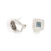 Image 4 : 14KT White Gold 1.64 ctw Diamond Earrings