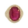 Image 1 : 14KT Yellow Gold 11.18 ctw Ruby and Diamond Ring