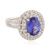 Image 4 : 14KT Two-Tone Gold 2.63 ctw Tanzanite and Diamond Ring