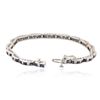 Image 6 : 14KT White Gold 3.46 ctw Sapphire and Diamond Bracelet