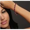 Image 2 : 14KT Rose Gold 24.30 ctw Ruby and Diamond Bracelet