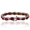 Image 6 : 14KT Rose Gold 24.30 ctw Ruby and Diamond Bracelet