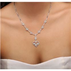 14KT White Gold 2.21 ctw Diamond Necklace