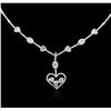 Image 4 : 14KT White Gold 2.21 ctw Diamond Necklace