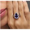 Image 6 : 14KT White Gold 5.64 ctw Tanzanite and Diamond Ring