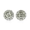 Image 1 : 18KT White Gold 0.76 ctw Diamond Earrings