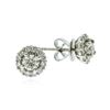 Image 2 : 18KT White Gold 0.76 ctw Diamond Earrings