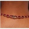 Image 5 : 14KT Yellow Gold 52.66 ctw Ruby and Diamond Necklace