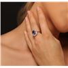 Image 2 : 14KT Rose Gold 3.30 ctw Tanzanite and Diamond Ring