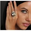Image 1 : 14KT Yellow Gold 28.86 ctw Amethyst and Diamond Ring