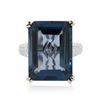 Image 3 : 14KT Two-Tone Gold 27.36 ctw Topaz and Diamond Ring