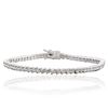 Image 3 : 18KT White Gold 3.88 ctw Diamond Tennis Bracelet