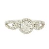 Image 1 : 14KT White Gold 0.85 ctw Diamond Ring