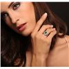Image 2 : 14KT White Gold 2.04 ctw Emerald and Diamond Ring