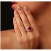 Image 5 : 14KT Yellow Gold 5.07 ctw Ruby and Diamond Ring