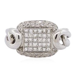 14KT White Gold 0.93 ctw Diamond Ring