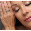 Image 2 : 14KT White Gold 0.38 ctw Diamond Ring