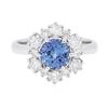 Image 1 : 14KT White Gold 1.74 ctw Tanzanite and Diamond Ring