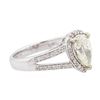 Image 2 : 14KT White Gold 1.33 ctw Diamond Ring