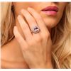 Image 1 : 14KT Rose Gold 3.35 ctw Tourmaline and Diamond Ring