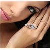 Image 1 : 14KT White Gold 0.98 ctw Diamond Ring