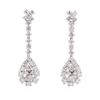 Image 3 : 14KT White Gold 2.61 ctw Diamond Earrings