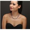 Image 1 : 14KT White Gold 25.92 ctw Tanzanite and Diamond Necklace