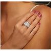 Image 1 : 18KT White Gold 4.55 ctw Diamond Ring