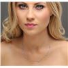 Image 2 : 14KT White Gold 0.99 ctw Diamond Necklace