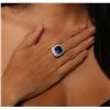 Image 2 : 14KT White Gold GIA Certified 8.39 ctw Tanzanite and Diamond Ring